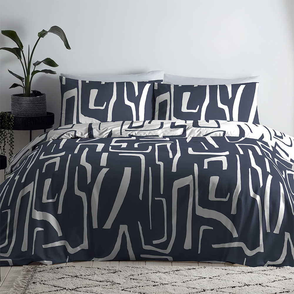 Navlaka za poplun s uzorkom Adria Geometric Komplet posteljine
